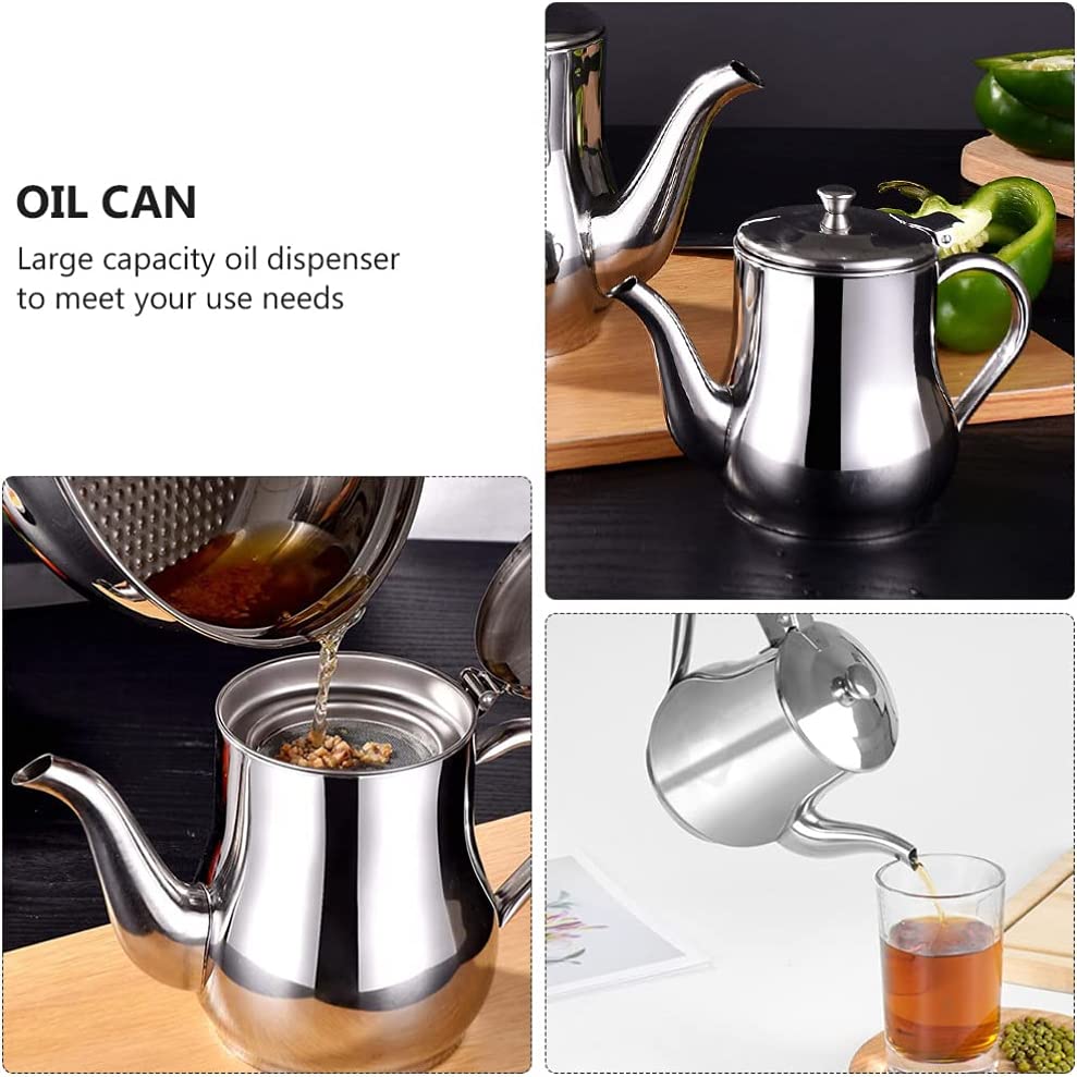 PureOilPro™ | Edelstahl Ölfilterbehälter mit Feinsieb | Sauberes Öl. Reines Aroma. Weniger Verschwendung.