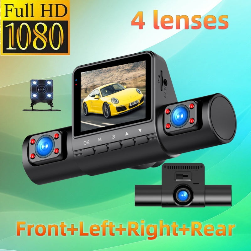 DriveGuard 360™ | 4-Kanal Dashcam mit 1080P & Nachtsicht