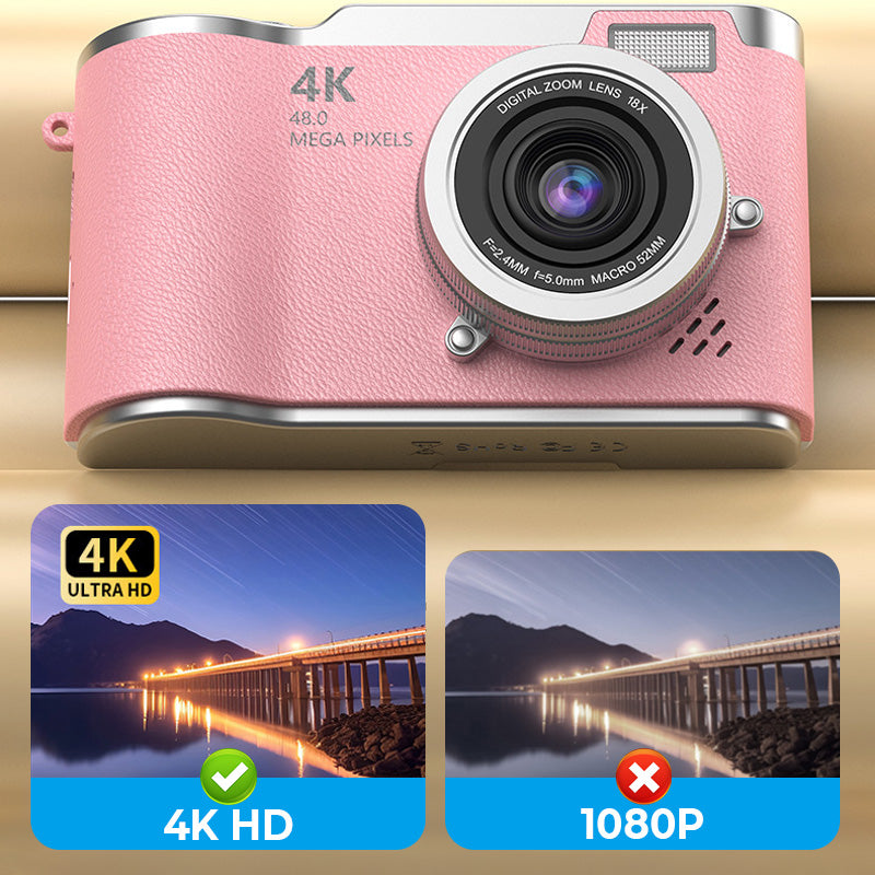 VisionFlip™ | 4K HD Digitalkamera mit Schwenkbarem Bildschirm