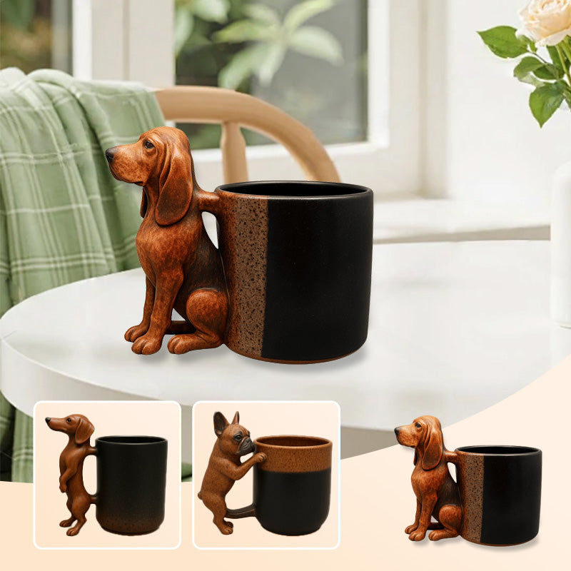 WuffCup™ | Kreativer Dackel-Becher für Deko & Genuss