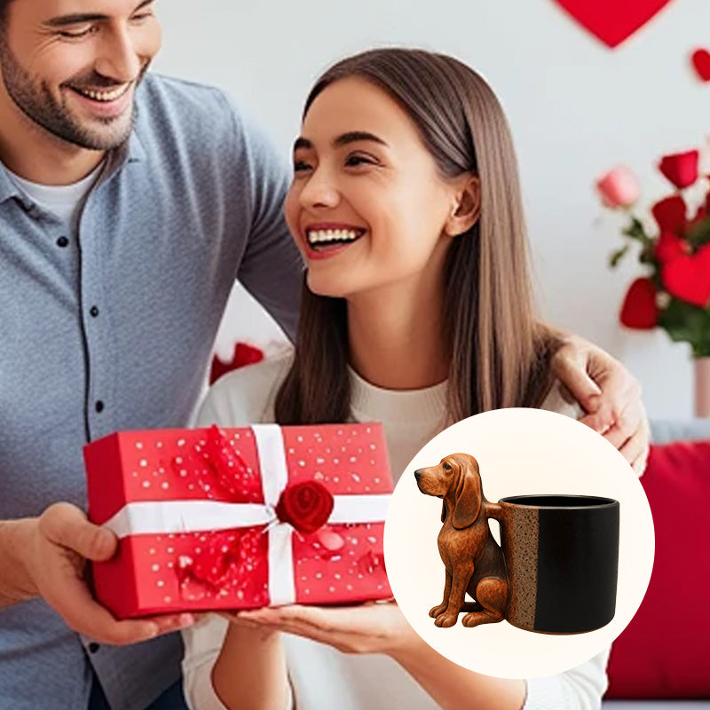 WuffCup™ | Kreativer Dackel-Becher für Deko & Genuss
