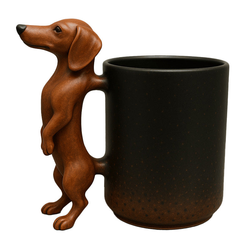 WuffCup™ | Kreativer Dackel-Becher für Deko & Genuss