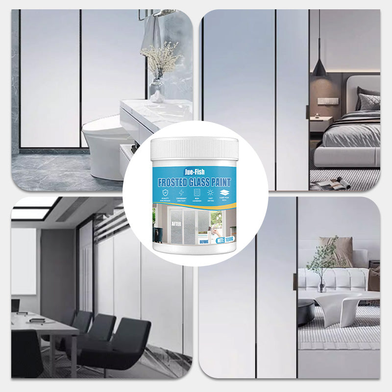 1+1 Gratis | GlassGuard™ | Wasserfeste Mattglasfarbe mit Pinsel