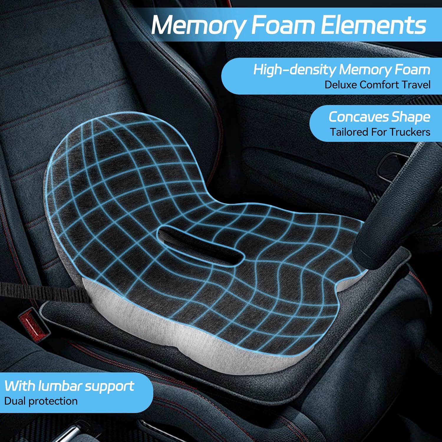 ComfyGrip™ | Rutschfester Sitz mit Memory-Schaum
