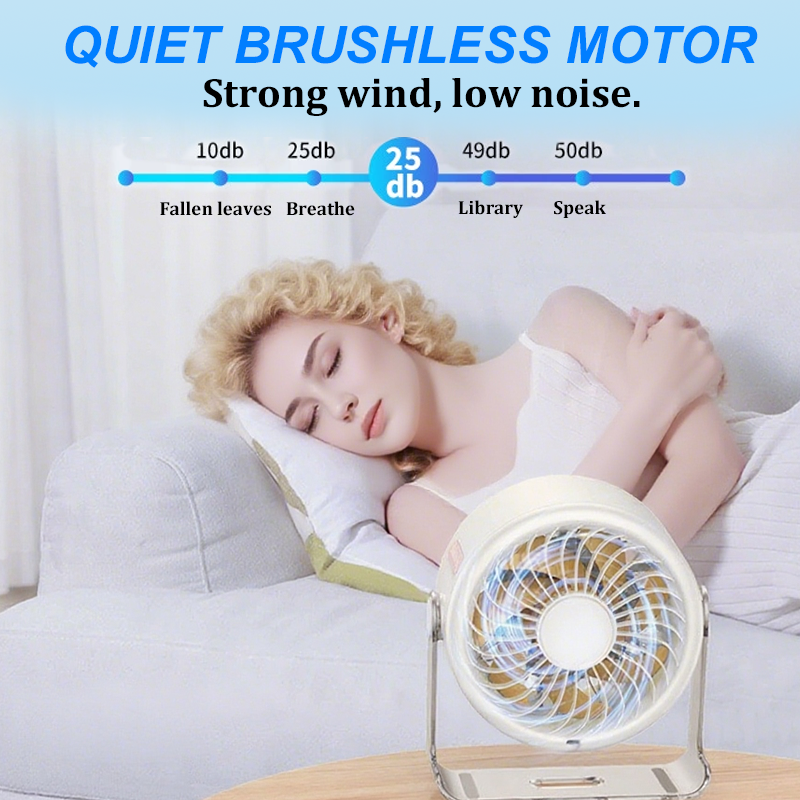 CoolFlex™ | 100-Gang Mini-Tischventilator mit Digitalanzeige
