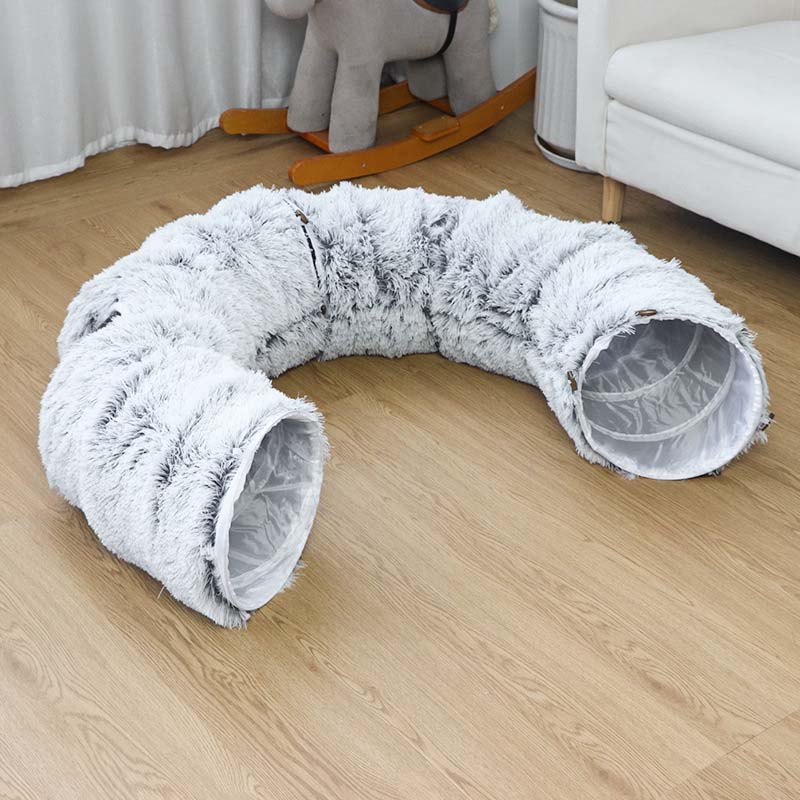 PurrLuxe™ | 2-in-1 Faltbares Katzentunnel-Bett