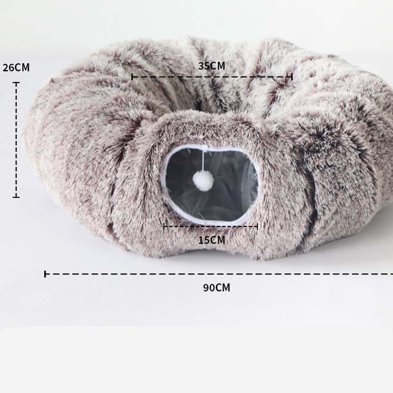 PurrLuxe™ | 2-in-1 Faltbares Katzentunnel-Bett