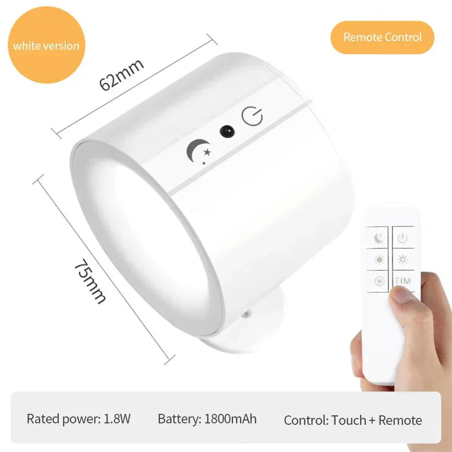 LightFlex | Zweiseitige Magnetische LED-Wandleuchte mit Touch- und Fernbedienung