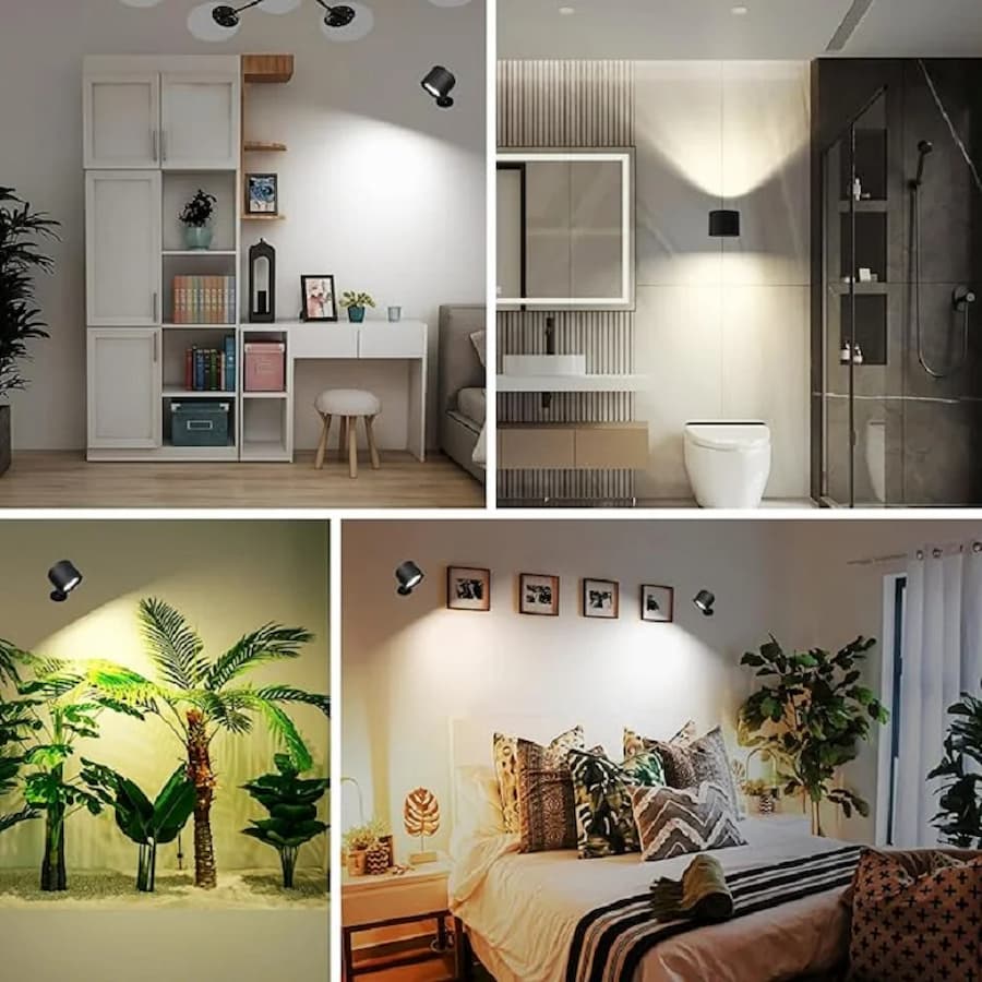 LightFlex | Zweiseitige Magnetische LED-Wandleuchte mit Touch- und Fernbedienung