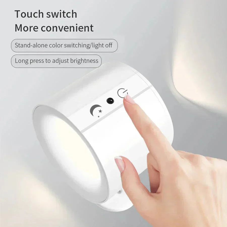 LightFlex | Zweiseitige Magnetische LED-Wandleuchte mit Touch- und Fernbedienung